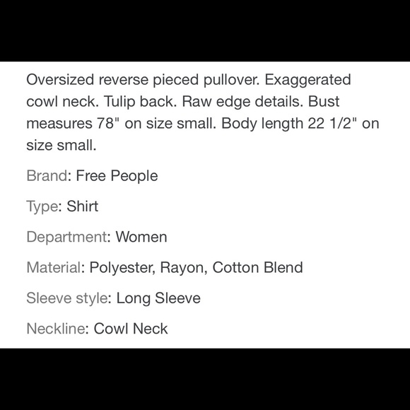 COPY - HP 🎉🎉Free People Huntington Pullover In 🍑 Peach - Picture 8 of 8